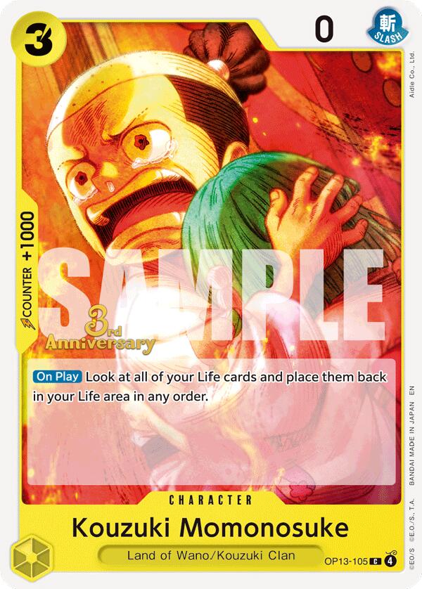 Kouzuki Momonosuke [Carrying On His Will: 3rd Anniversary Tournament Cards] Bandai