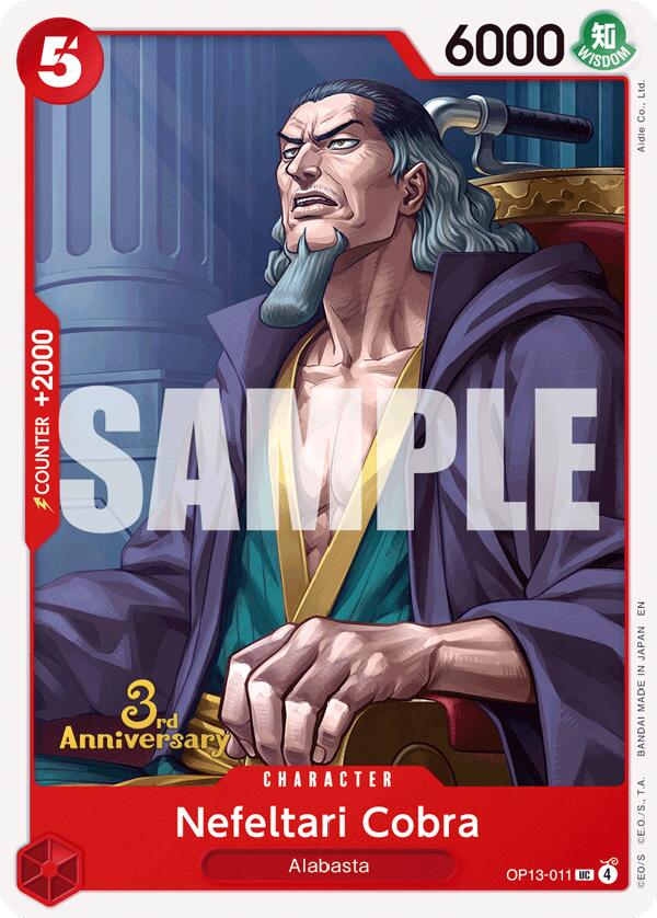 Nefeltari Cobra [Carrying On His Will: 3rd Anniversary Tournament Cards] Bandai