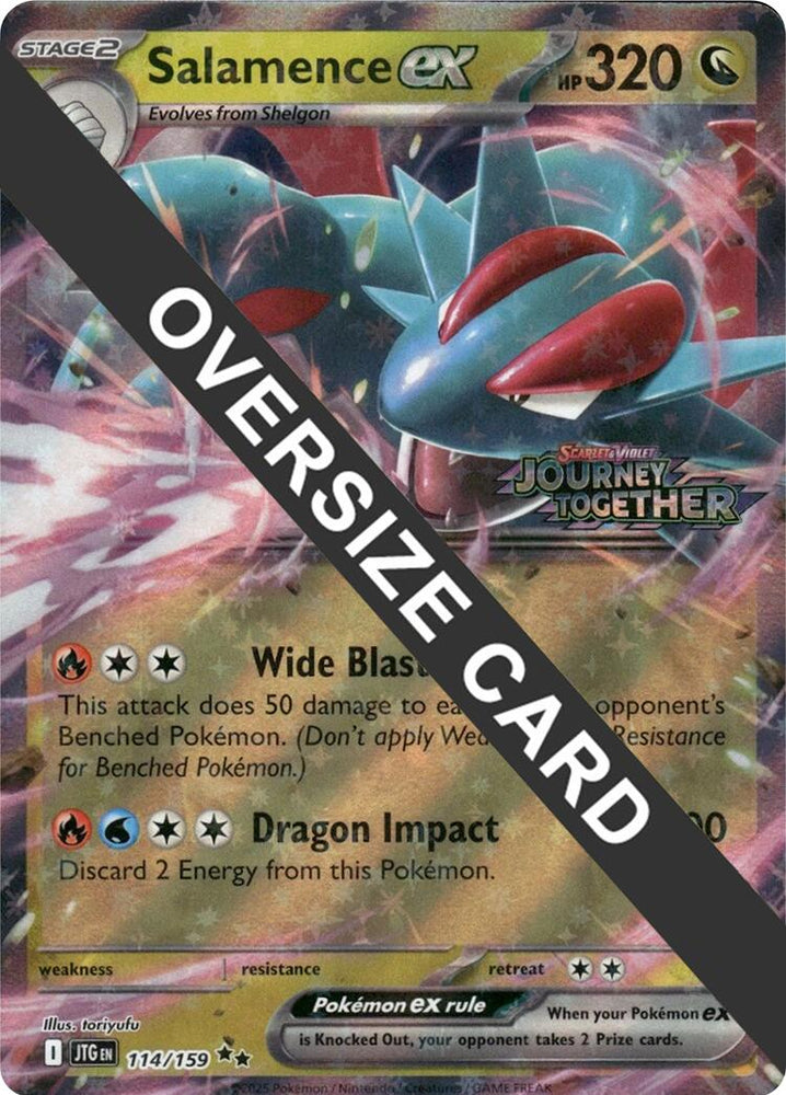 Salamence ex (114/159) (Jumbo Card) [Scarlet & Violet: Journey Together] Pokémon