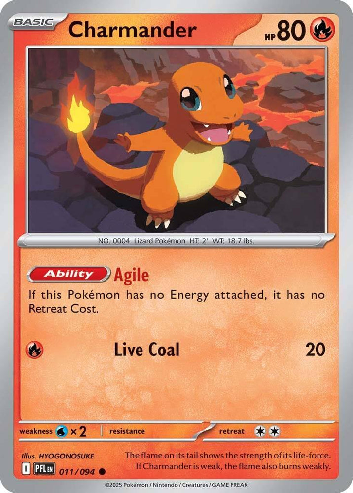 Charmander (011/094) [Mega Evolution: Phantasmal Flames] Pokémon