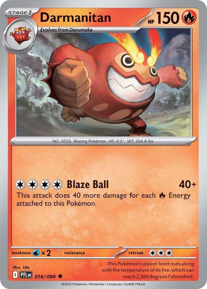 Darmanitan (016/094) [Mega Evolution: Phantasmal Flames] Pokémon