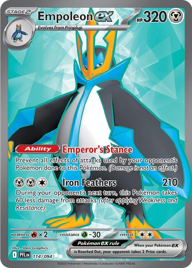 Empoleon ex (114/094) [Mega Evolution: Phantasmal Flames] Pokémon