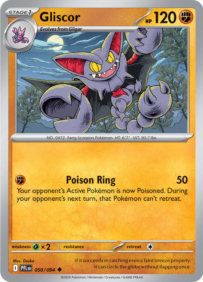 Gliscor (050/094) [Mega Evolution: Phantasmal Flames] Pokémon
