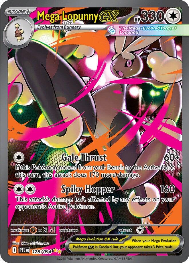 Mega Lopunny ex (128/094) [Mega Evolution: Phantasmal Flames] Pokémon