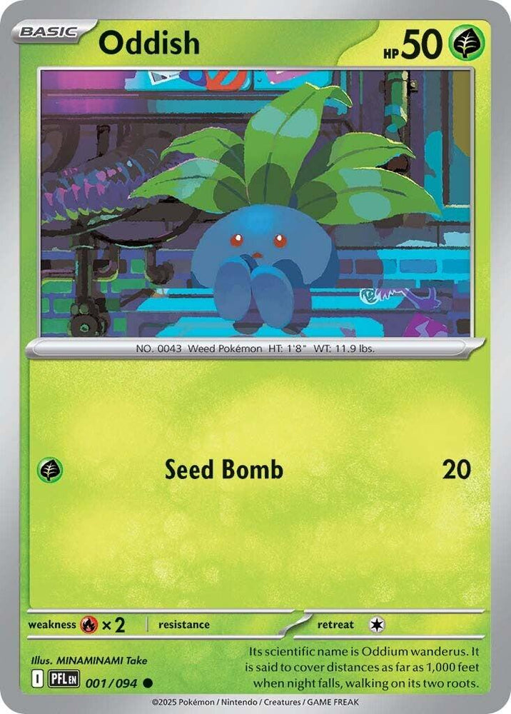 Oddish (001/094) [Mega Evolution: Phantasmal Flames] Pokémon