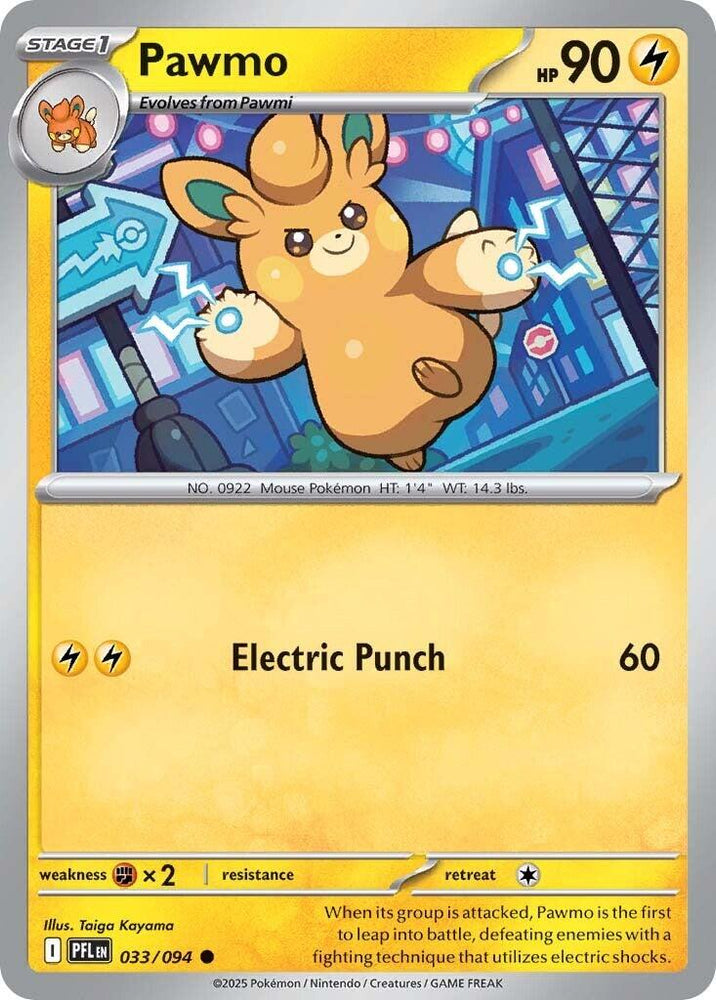 Pawmo (033/094) [Mega Evolution: Phantasmal Flames] Pokémon