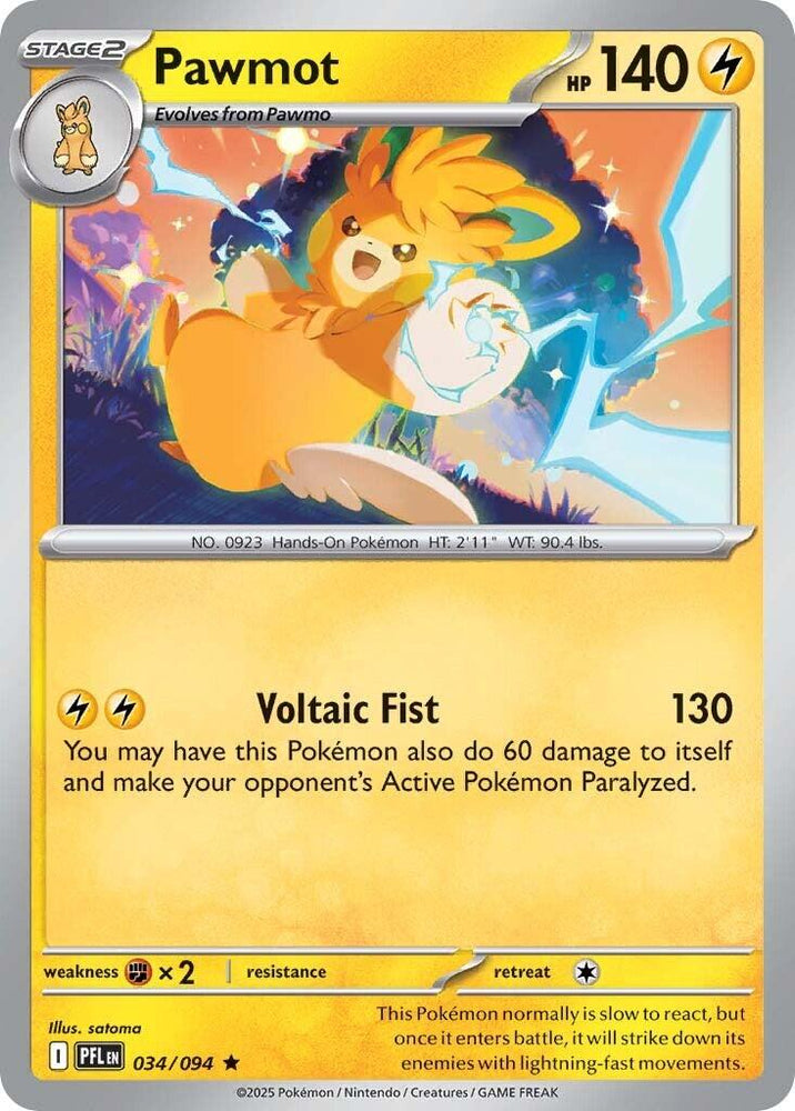 Pawmot (034/094) [Mega Evolution: Phantasmal Flames] Pokémon