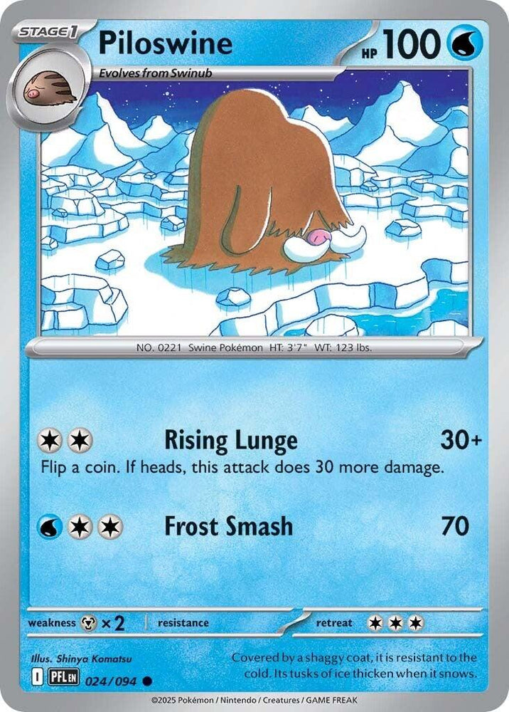 Piloswine (024/094) [Mega Evolution: Phantasmal Flames] Pokémon