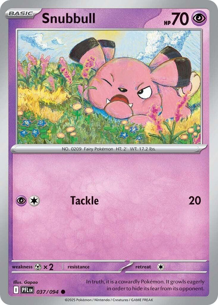 Snubbull (037/094) [Mega Evolution: Phantasmal Flames] Pokémon