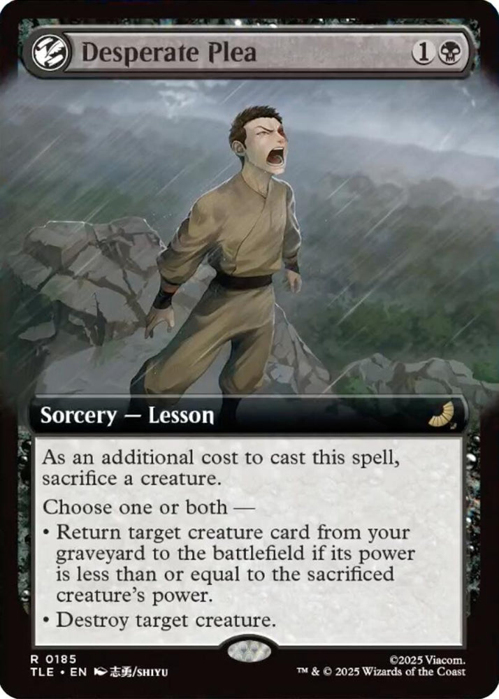 Desperate Plea (Extended Art) [Avatar: The Last Airbender: Eternal-Legal] Magic: The Gathering