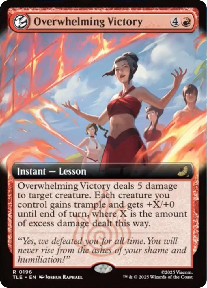 Overwhelming Victory (Extended Art) [Avatar: The Last Airbender: Eternal-Legal] Magic: The Gathering