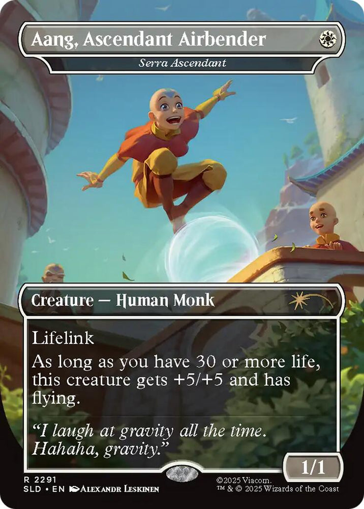 Aang, Ascendant Airbender - Serra Ascendant [Secret Lair Drop Series] Magic: The Gathering