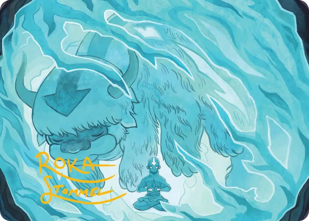Aang's Iceberg 2 Art Card (Gold-Stamped Signature) [Avatar: The Last Airbender Art Series] Magic: The Gathering