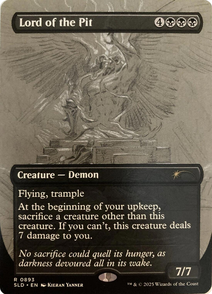 Lord of the Pit (Sketch Showcase) [Secret Lair Drop Series] Magic: The Gathering