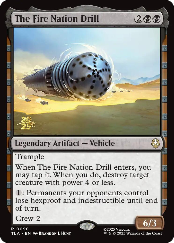 The Fire Nation Drill [Avatar: The Last Airbender Prerelease Cards] Magic: The Gathering