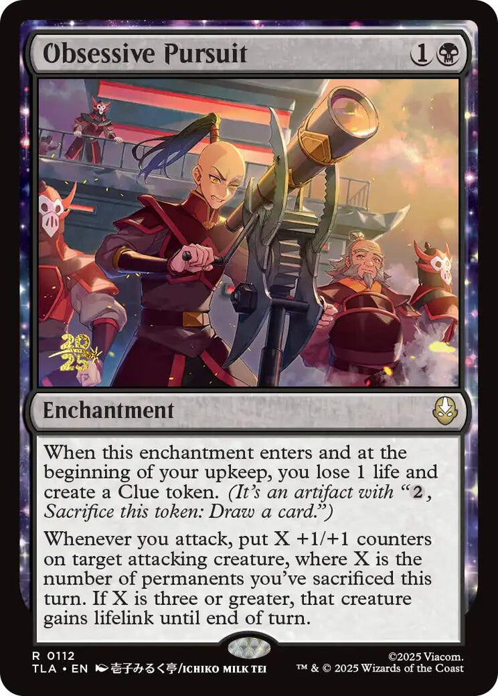 Obsessive Pursuit [Avatar: The Last Airbender Prerelease Cards] Magic: The Gathering