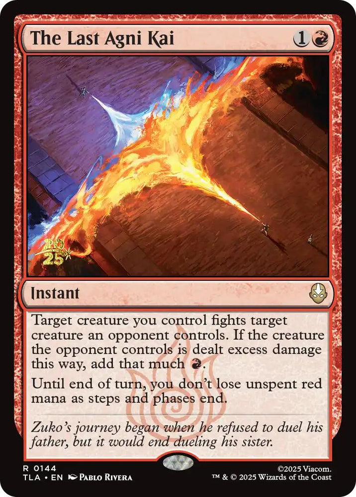 The Last Agni Kai [Avatar: The Last Airbender Prerelease Cards] Magic: The Gathering