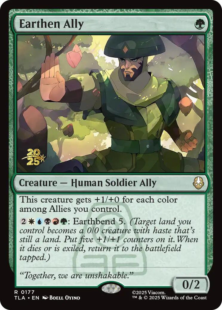 Earthen Ally [Avatar: The Last Airbender Prerelease Cards] Magic: The Gathering