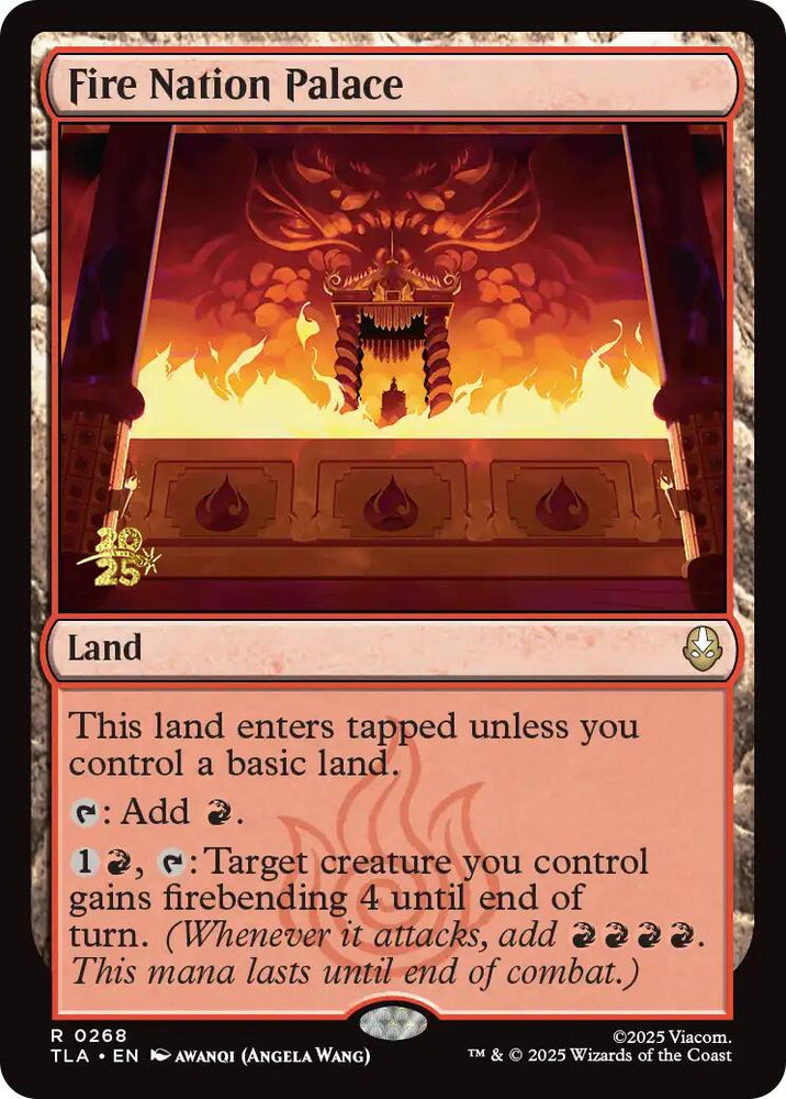 Fire Nation Palace [Avatar: The Last Airbender Prerelease Cards] Magic: The Gathering