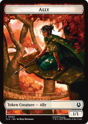 Ally (0004) // Clue (0015) Double-Sided Token [Avatar: The Last Airbender Tokens] Magic: The Gathering