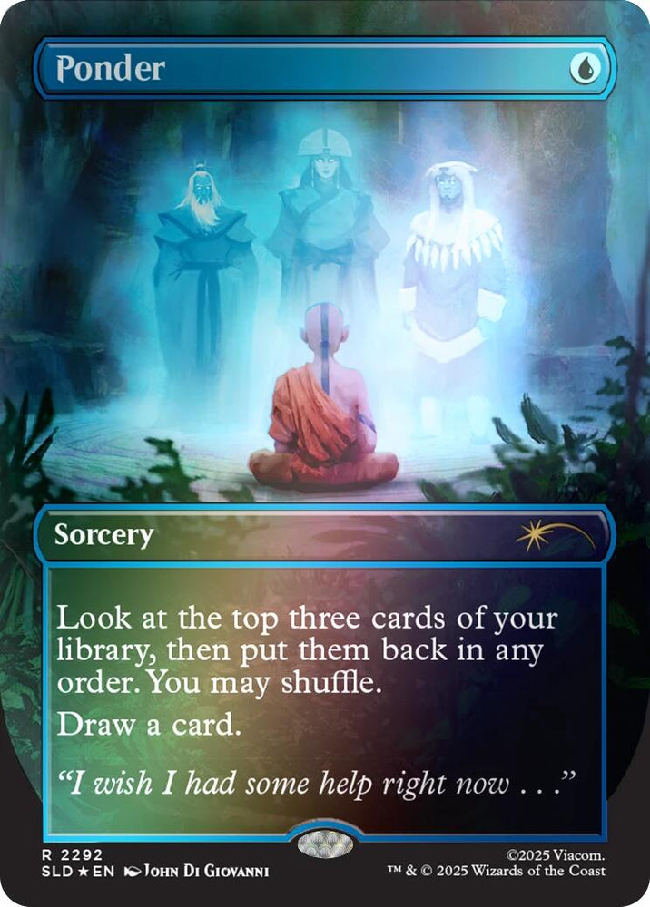 Ponder (2292) (Rainbow Foil) [Secret Lair Drop Series] Magic: The Gathering