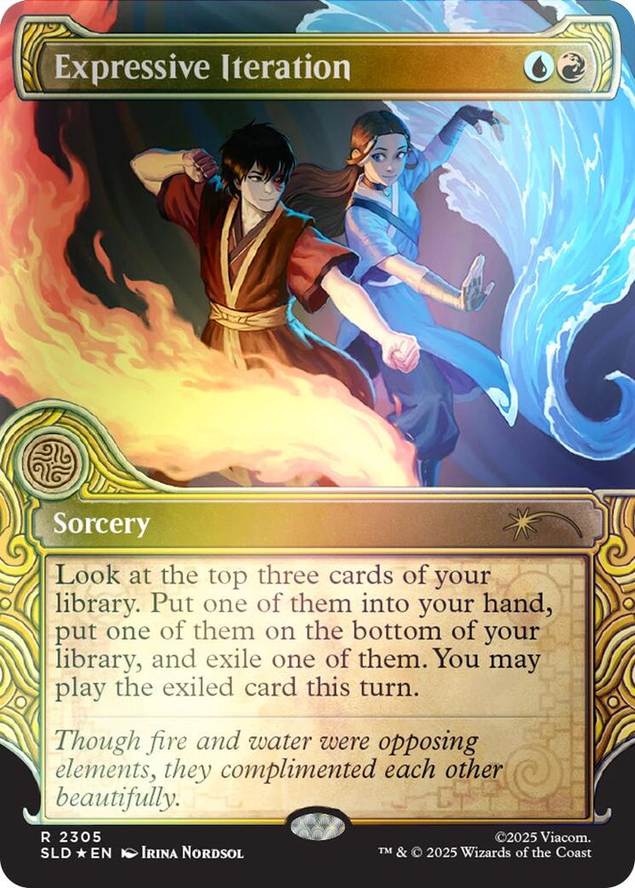 Expressive Iteration (Rainbow Foil) [Secret Lair Drop Series] Magic: The Gathering