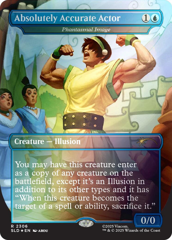 Absolutely Accurate Actor - Phantasmal Image (Rainbow Foil) [Secret Lair Drop Series] Magic: The Gathering