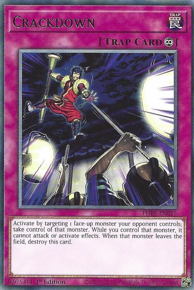 Crackdown [PHRE-EN015] Rare Yu-Gi-Oh!