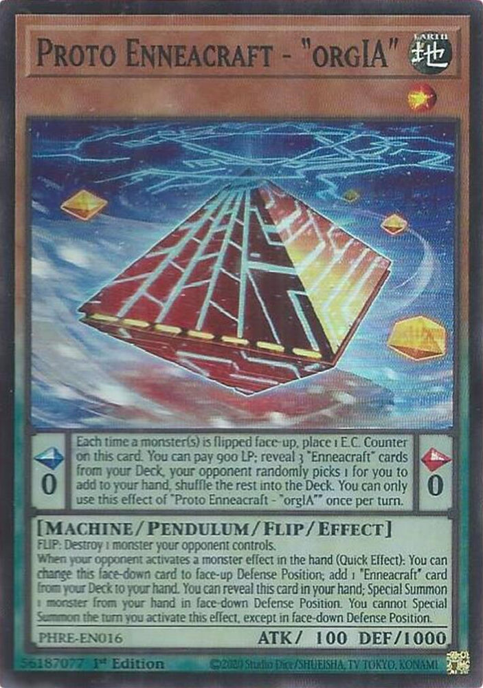Proto Enneacraft - "orgIA" (Super Rare) [PHRE-EN016] Super Rare Yu-Gi-Oh!