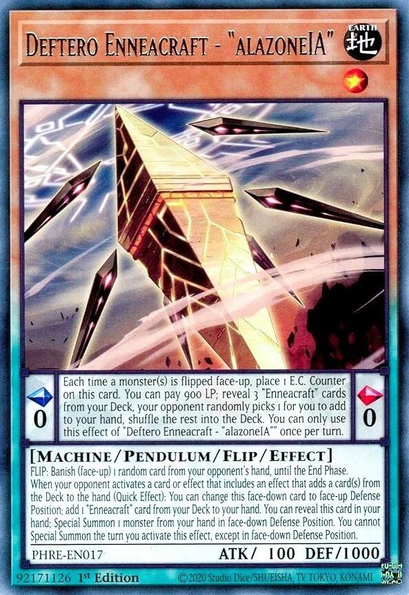 Deftero Enneacraft - "alazoneIA" [PHRE-EN017] Rare Yu-Gi-Oh!