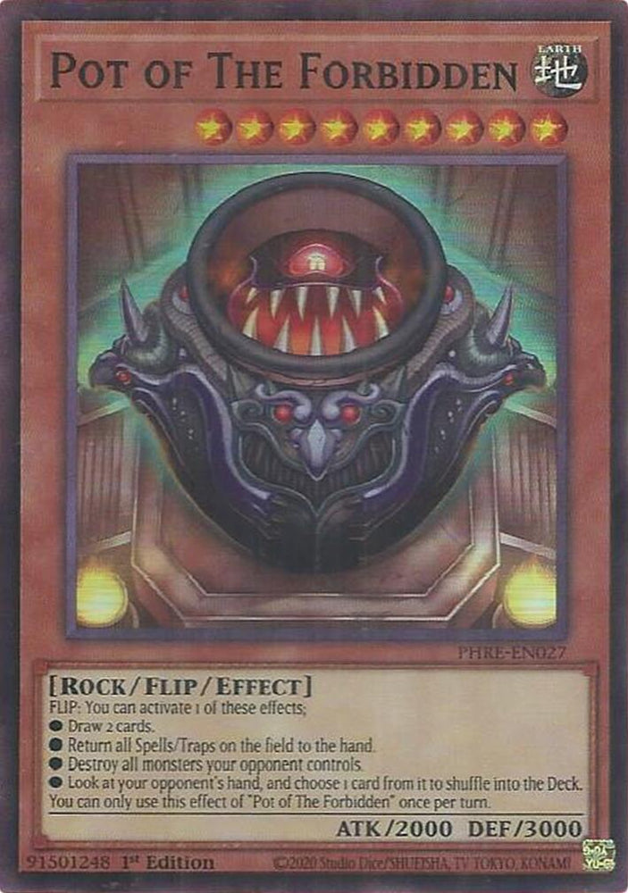 Pot of The Forbidden (Super Rare) [PHRE-EN027] Super Rare Yu-Gi-Oh!