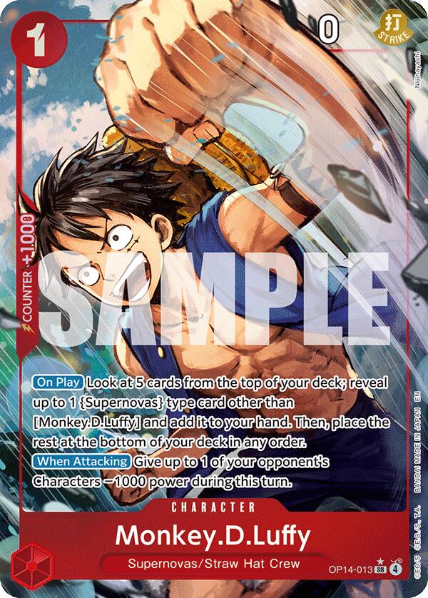 Monkey.D.Luffy (Alternate Art) [The Azure Sea's Seven] Bandai