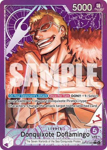 Donquixhote Doflamingo (Alternate Art) [The Azure Sea's Seven] Bandai