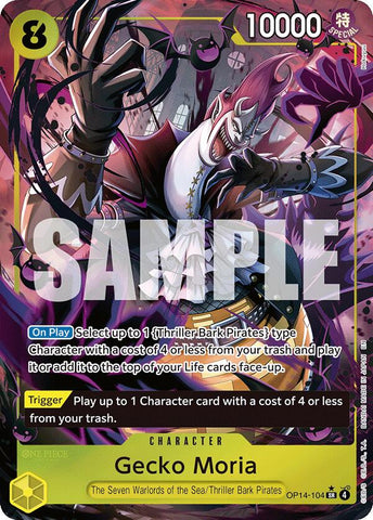 Gecko Moria (OP14-104) (Alternate Art) [The Azure Sea's Seven] Bandai