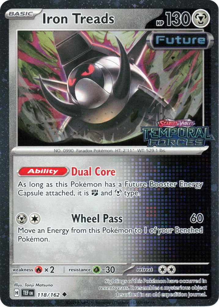 Iron Treads (118/162) (Temporal Forces Stamped) [Scarlet & Violet: Temporal Forces] Pokémon