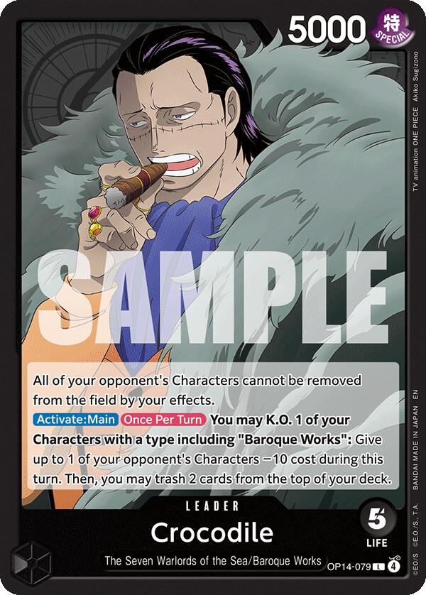Crocodile (OP14-079) [The Azure Sea's Seven] Bandai