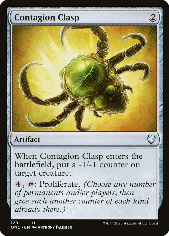 Contagion Clasp [Phyrexia: All Will Be One Commander] Magic: The Gathering