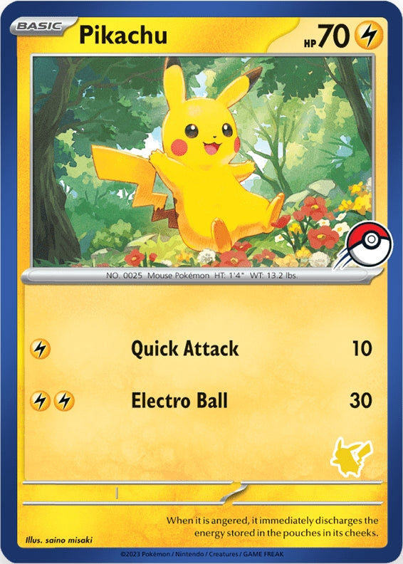 Pikachu (Blue Border) [My First Battle] Pokémon