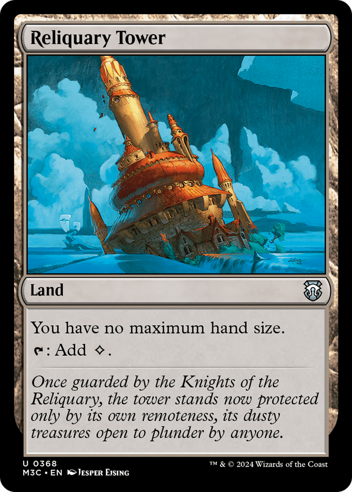 Reliquary Tower (Ripple Foil) [Modern Horizons 3 Commander] Magic: The Gathering