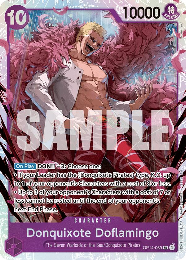 Donquixhote Doflamingo (OP14-069) [The Azure Sea's Seven] Bandai