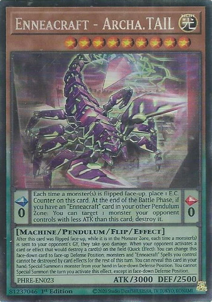 Enneacraft - Archa.TAIL (CR) [PHRE-EN023] Collector's Rare Yu-Gi-Oh!