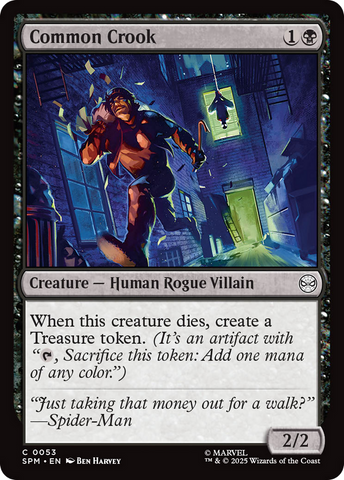 Common Crook [Marvel's Spider-Man] Magic: The Gathering