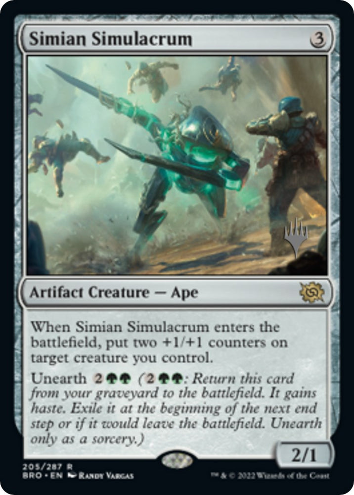Simian Simulacrum (Promo Pack) [The Brothers' War Promos] Magic: The Gathering