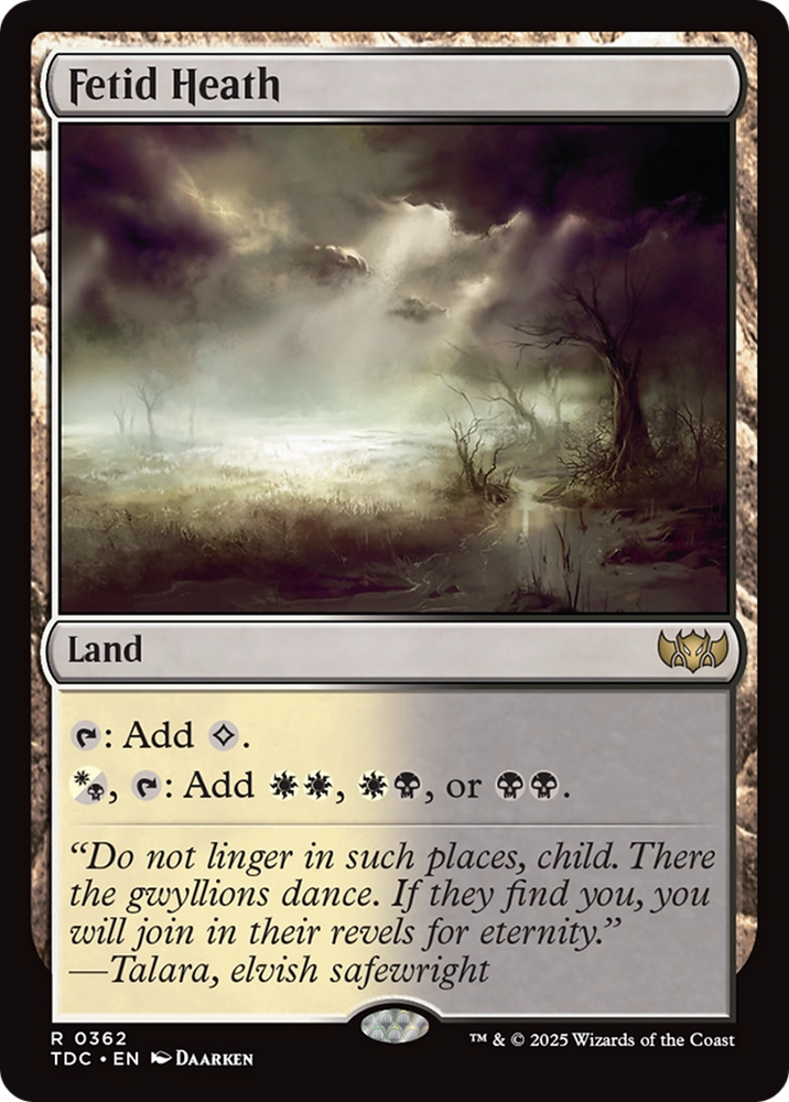 Fetid Heath [Tarkir: Dragonstorm Commander] Magic: The Gathering