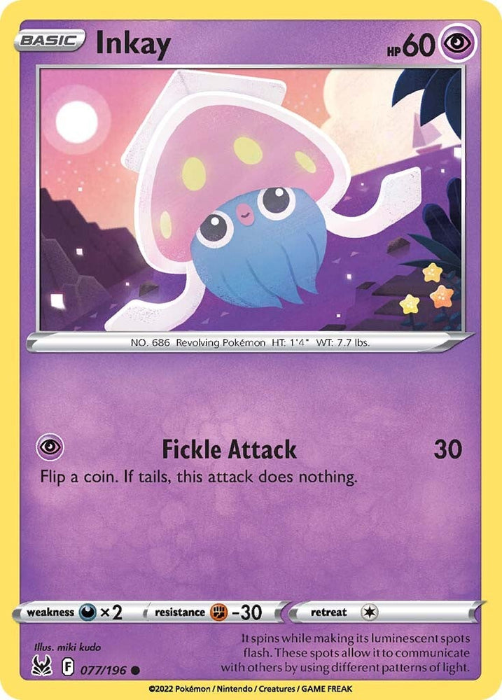 Inkay (077/196) [Sword & Shield: Lost Origin] Pokémon