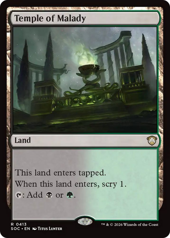 Temple of Malady [Secrets of Strixhaven Commander] Magic: The Gathering