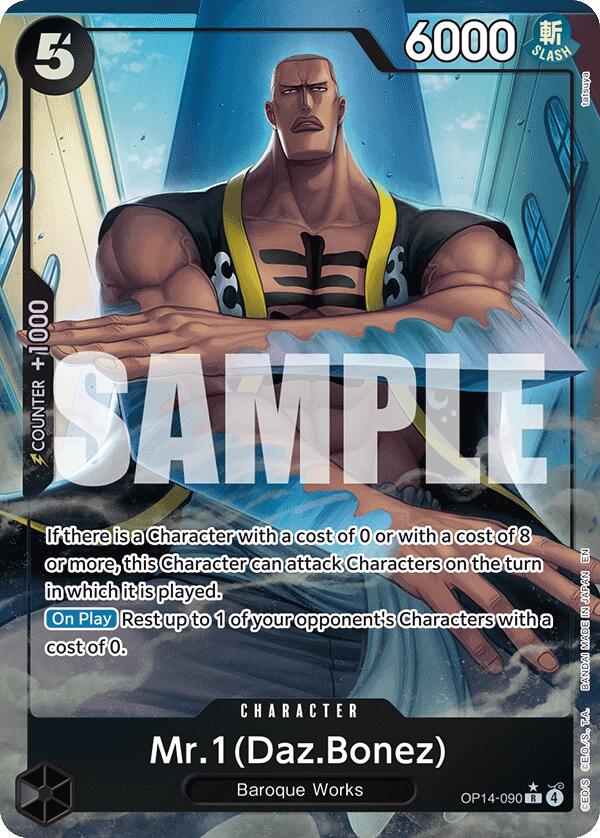 Mr.1 (Daz.Bonez) (Alternate Art) [The Azure Sea's Seven] Bandai
