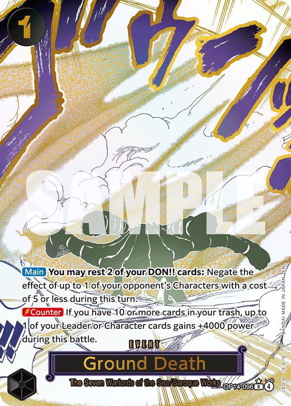 Ground Death (Alternate Art) [The Azure Sea's Seven] Bandai