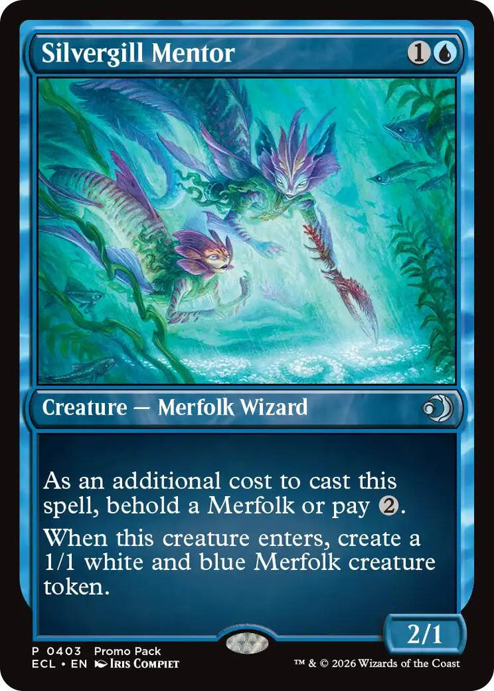 Silvergill Mentor [Lorwyn Eclipsed Promos] Magic: The Gathering