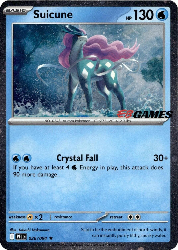 Suicune (026/094) (EB Games Exclusive) [Miscellaneous Cards] Pokémon